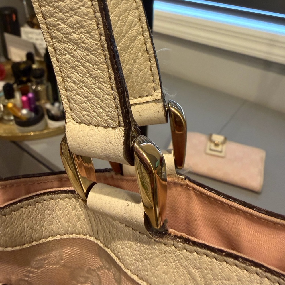 Gucci GG Canvas Tote & Wallet Set Pink Beige Monogram Vintage Luxury Bundle - Picture 10 of 16